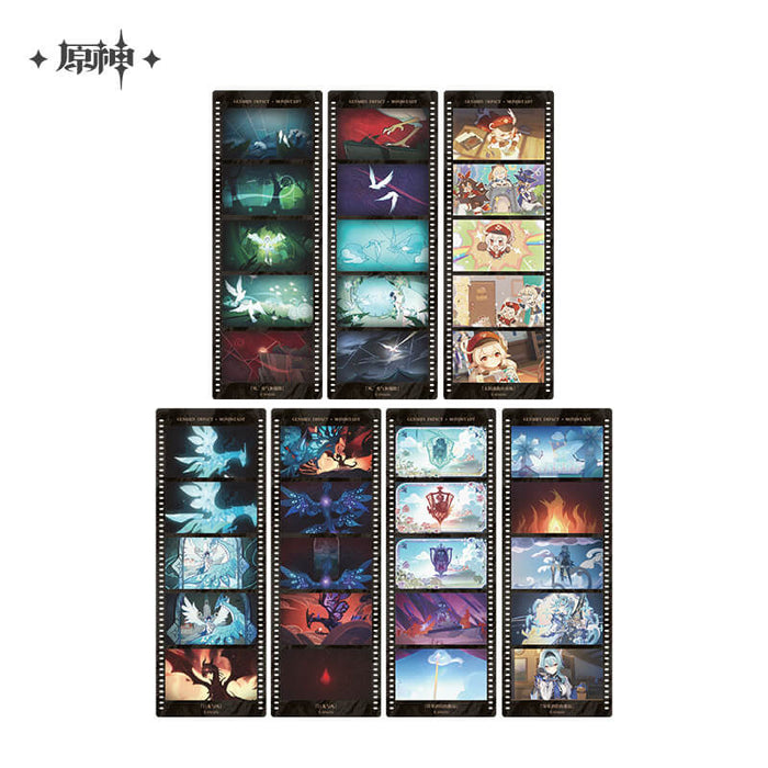 【2pcs 5% off】Genshin Imitation Film Bookmark Set