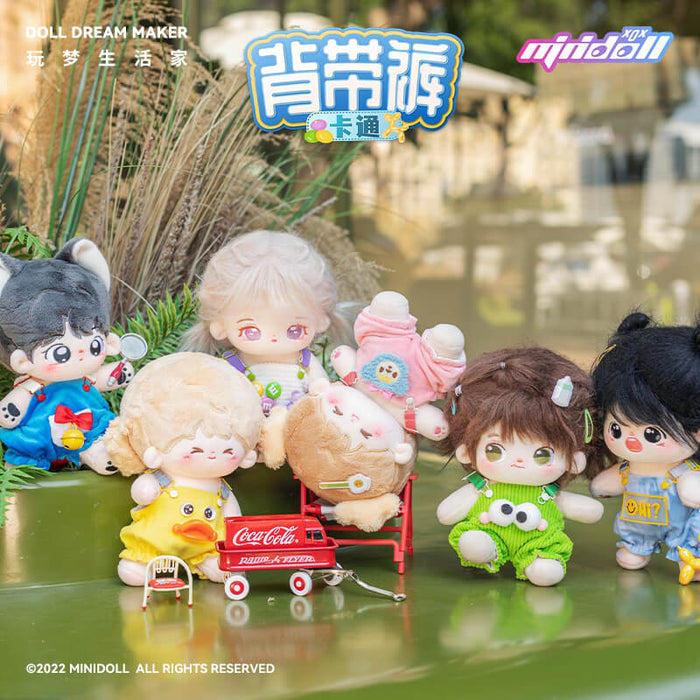 【2pcs 5% off】Minidoll Overalls Suspender Trousers for 20cm Plush Dolls