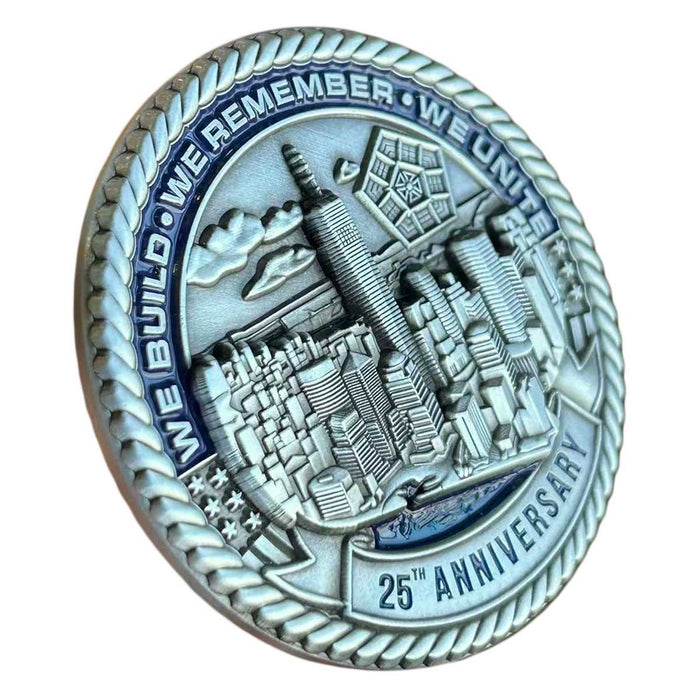 9/11 25th Anniversary Challenge Coin, 2 Inch