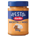Barilla Walnut Pesto Pasta Sauce brings together the rich taste of walnuts, basil, and aged Italian cheese for a creamy and flavorful pasta experience.