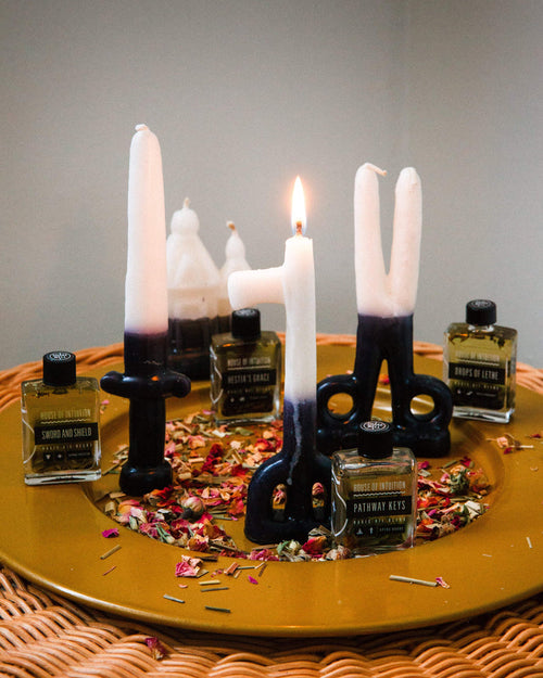 "Be My Shield" Symbol Shape Candle Symbol Shape Candle House of Intuition