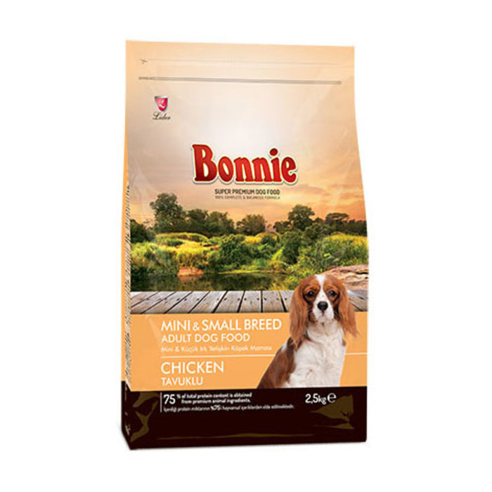 Bonnie Chicken Dry Dog Food Mini & Small is specially formulated for the daily nutritional needs of small and mini breed dogs.