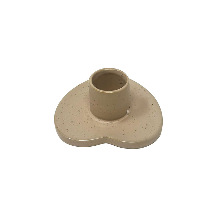 Beige Ceramic Heart Shaped Palo Santo Burner V580