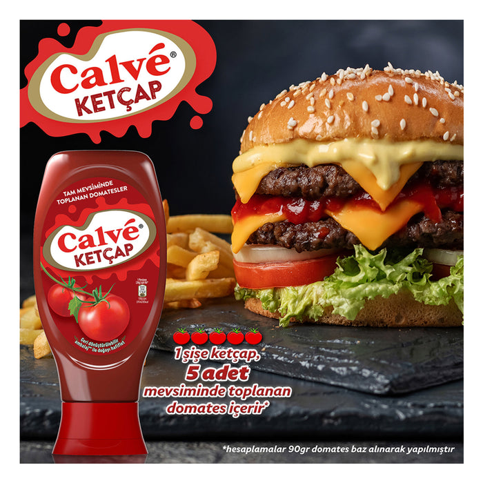 Upgrade your kitchen staples with the Calve Ketchup and Mayonnaise Set, featuring two of the most popular table sauces from Türkiye.