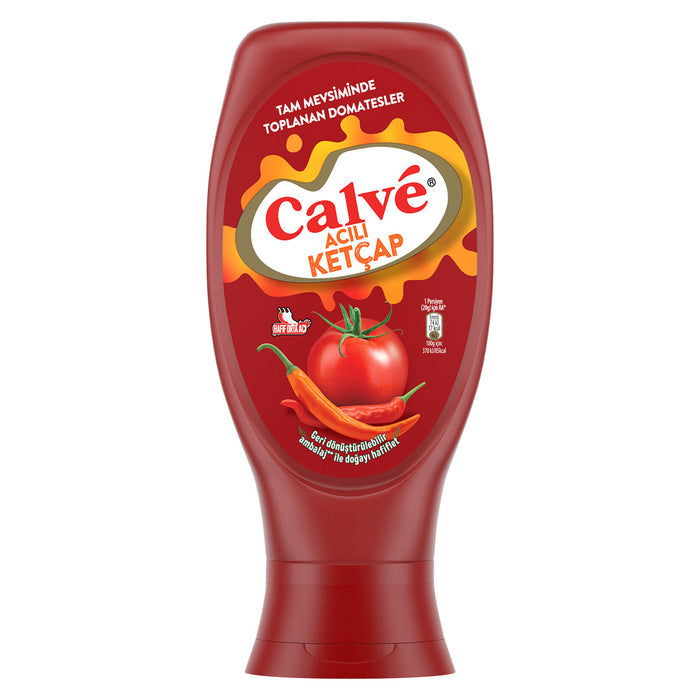 Add a bold kick to your favorite meals with Calve Spicy Ketchup.
