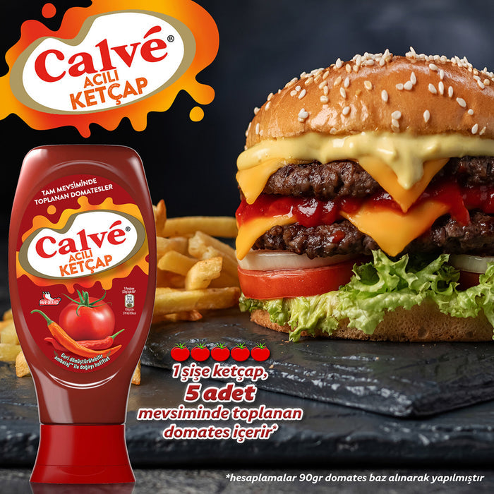 Upgrade your meals with the bold flavors of the Calve Spicy Ketchup & Mayonnaise Duo Set.