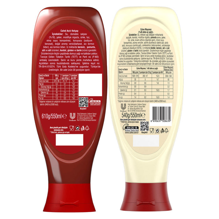 Upgrade your meals with the bold flavors of the Calve Spicy Ketchup & Mayonnaise Duo Set.