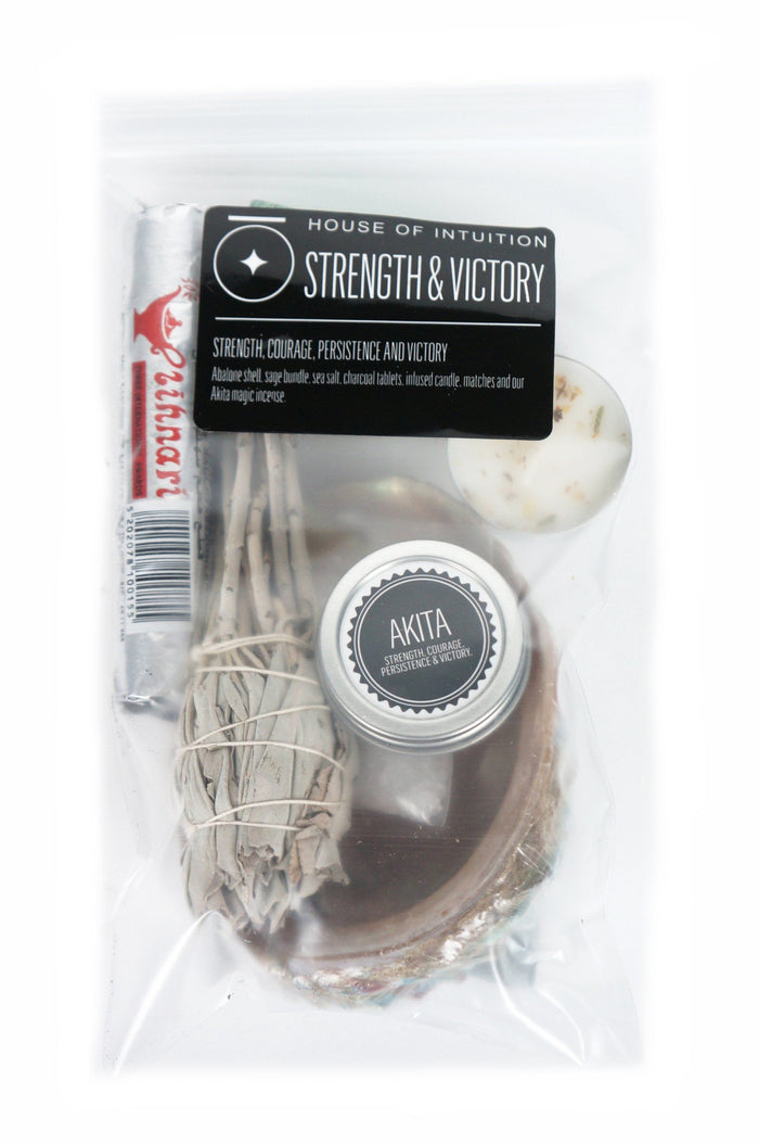 Ritual Cleansing Kits Incense & Holders -Smudge V50 Strength and Victory