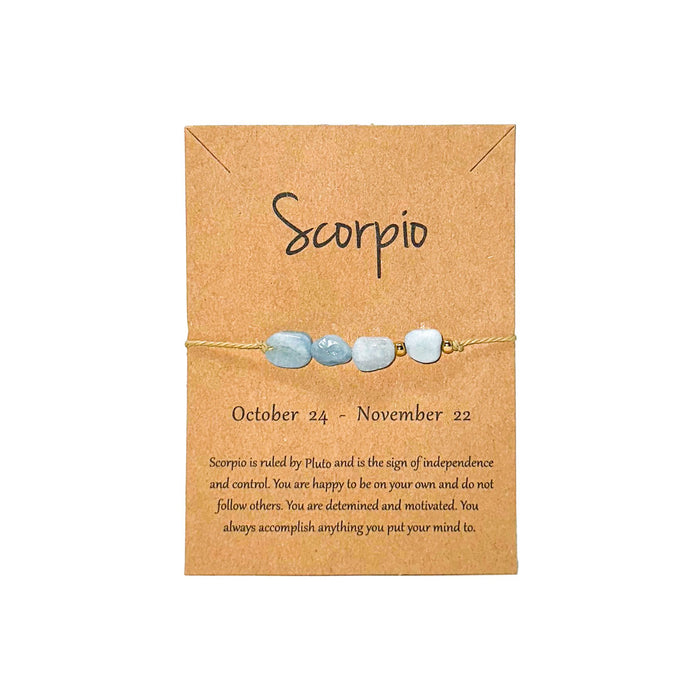Scorpio Crystal Drawstring Bracelet Bracelet -Amulet Whse