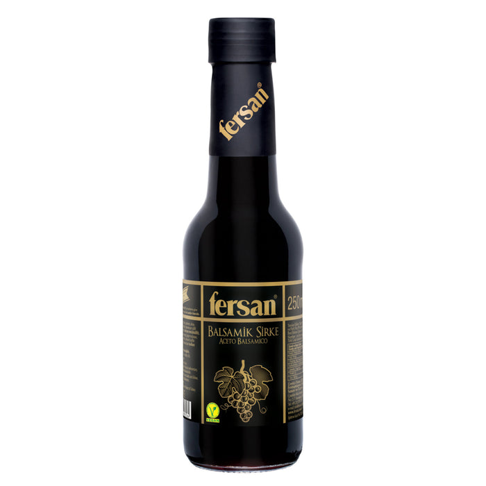 Fersan Balsamic Vinegar brings a smooth, well-balanced flavor to your kitchen with its rich aroma and deep color.