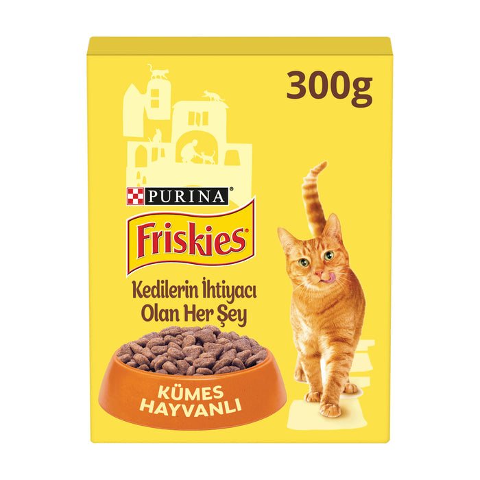 Friskies Adult Poultry Dry Cat Food is a complete and balanced dry food formulated for adult cats.