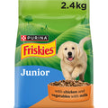 Friskies Chicken Puppy Dry Dog Food 2.4 kg is specially formulated to meet the nutritional needs of growing puppies.