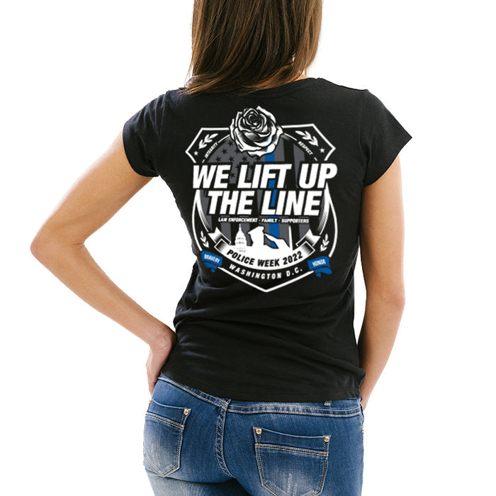 (From a Previous Year) - Women's Slim Fit V-Neck T-Shirt - Police Week 2022, Special Edition