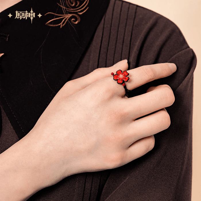 Genshin Walnut Theme Plum Blossom Ring Brooch