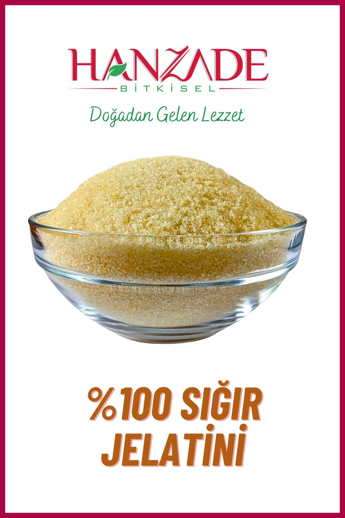 Hanzade Bitkisel Powdered Beef Gelatin is crafted to help you achieve the perfect texture in both sweet and savory recipes.
