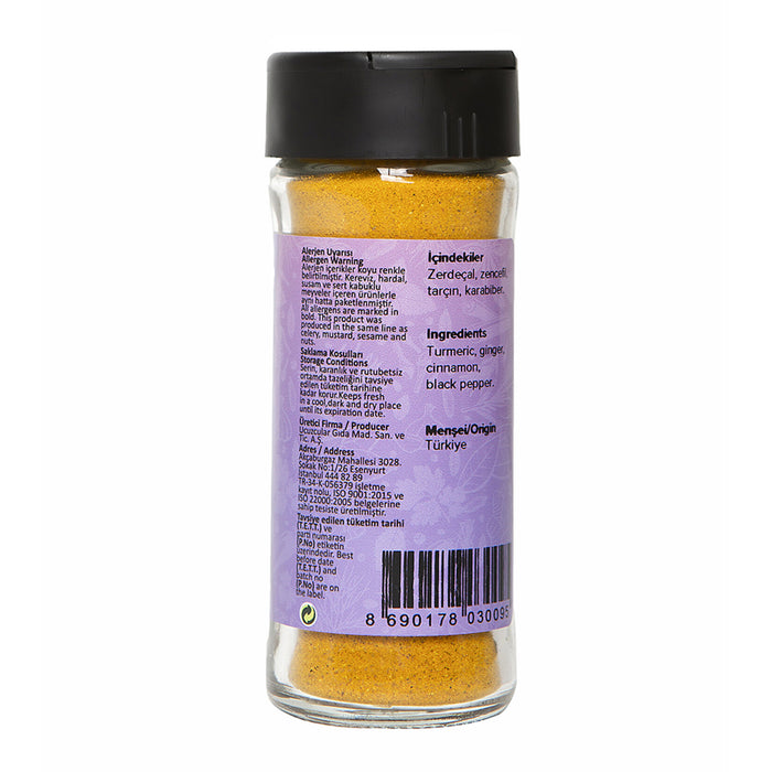 Bring the warmth and wellness of traditional Turkish remedies into your kitchen with the Hayfene Golden Milk Spice Mix.