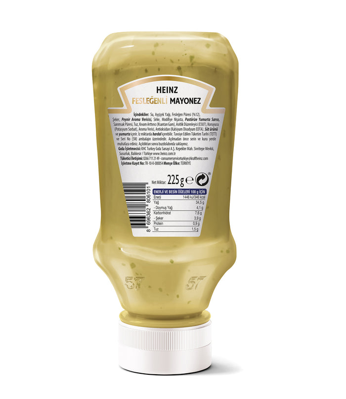 Heinz Pesto Mayonnaise brings together the creamy richness of classic mayonnaise with the fresh, aromatic taste of basil pesto.