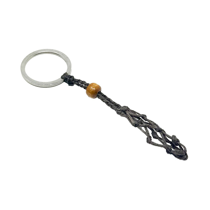 Macramé Crystal Keychain - Choose Your Macrame Color Necklace -Cord Whse