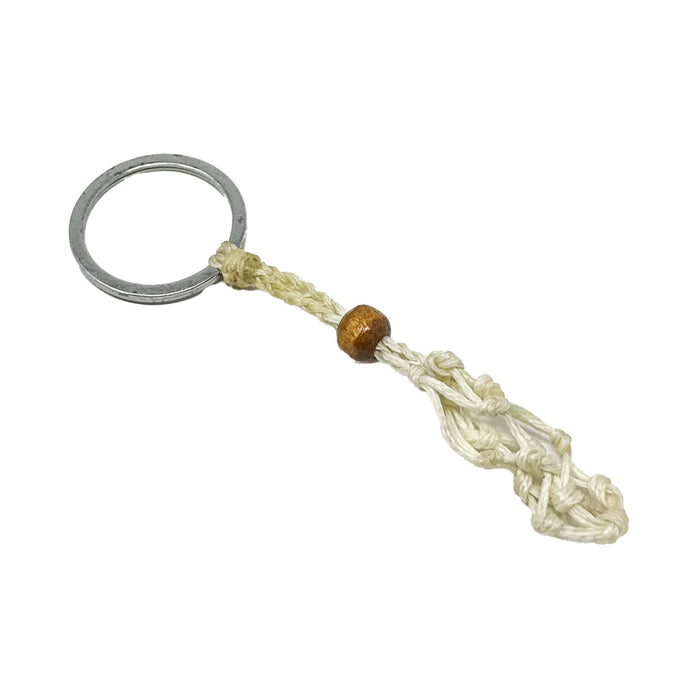 Macramé Crystal Keychain - Choose Your Macrame Color Necklace -Cord Whse