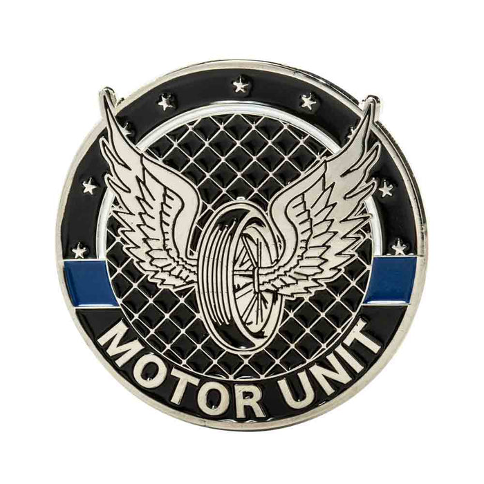 Motor Unit Thin Blue Line Challenge Coin