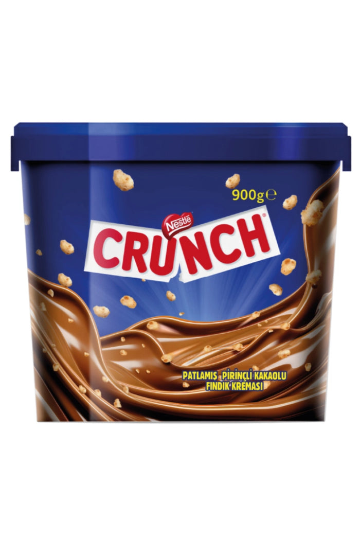 Nestle Crunch Puffed Rice Cocoa Hazelnut Spread brings a new texture and flavor experience to your desserts.