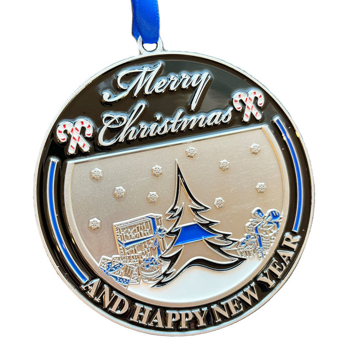 Ornament - Thin Blue Line, Holiday