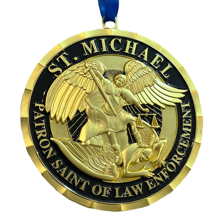 Ornament - Thin Blue Line, St. Michael