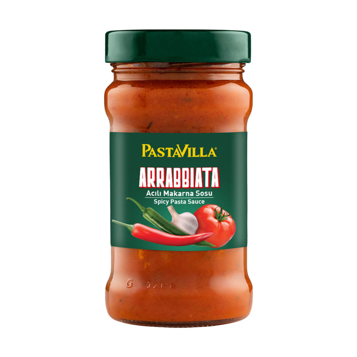 Pastavilla Arrabbiata Pasta Sauce brings the bold, spicy character of Italian-inspired flavors straight to your kitchen.