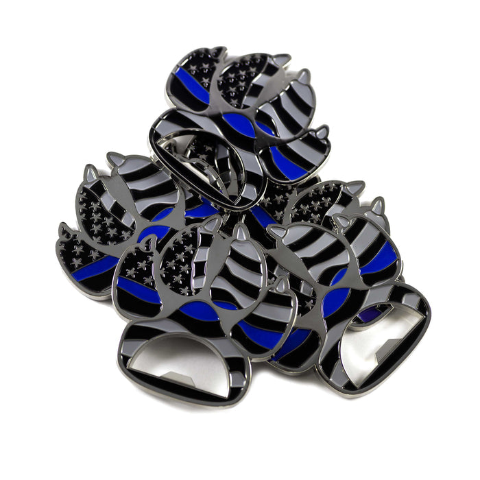 Thin Blue Line K9 Paw Bottle Opener