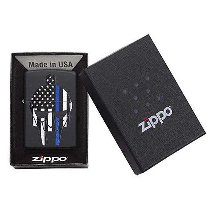Thin Blue Line Warrior Zippo Lighter