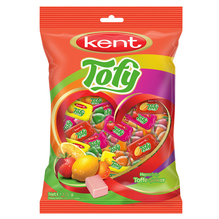 Tofy Meyve Sulu Fruit Candy brings a colorful mix of fruity flavors in soft, chewy bite-size pieces—perfect for sharing at gatherings or keeping on hand for a sweet treat anytime.