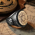 Turkish Sterling Silver Ring with Seal of Solomon is a bold statement piece inspired by Ottoman symbolism and traditional metal artistry.