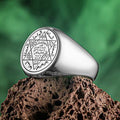 Rooted in centuries of spiritual symbolism, this Turkish Sterling Silver Ring with Seal of Solomon features the revered six-pointed star known as Muhru Suleyman.