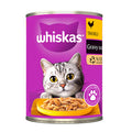 Whiskas Chicken Wet Cat Food 400 g is a complete and balanced wet food formulated to support the daily nutritional needs of adult cats.