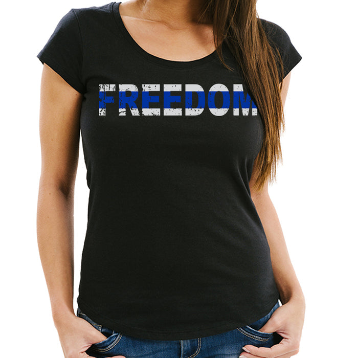 Women's Shirt - Thin Blue Line Freedom